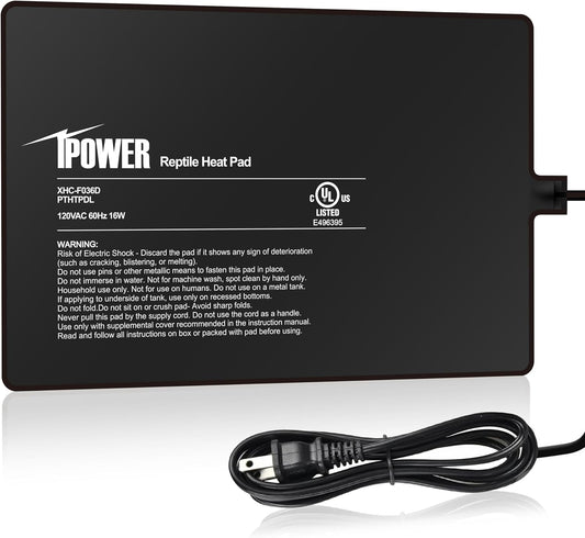 IPower 8x12 inch reptile heat pad front view