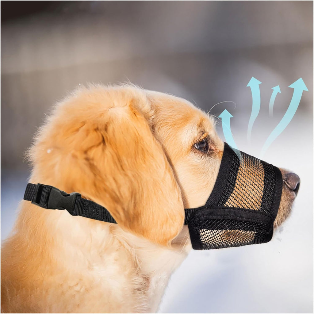 Evollax air mesh dog muzzle for large dogs front view