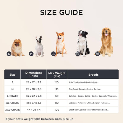Side profile of Bedsure orthopedic dog bed 2.8 inch height