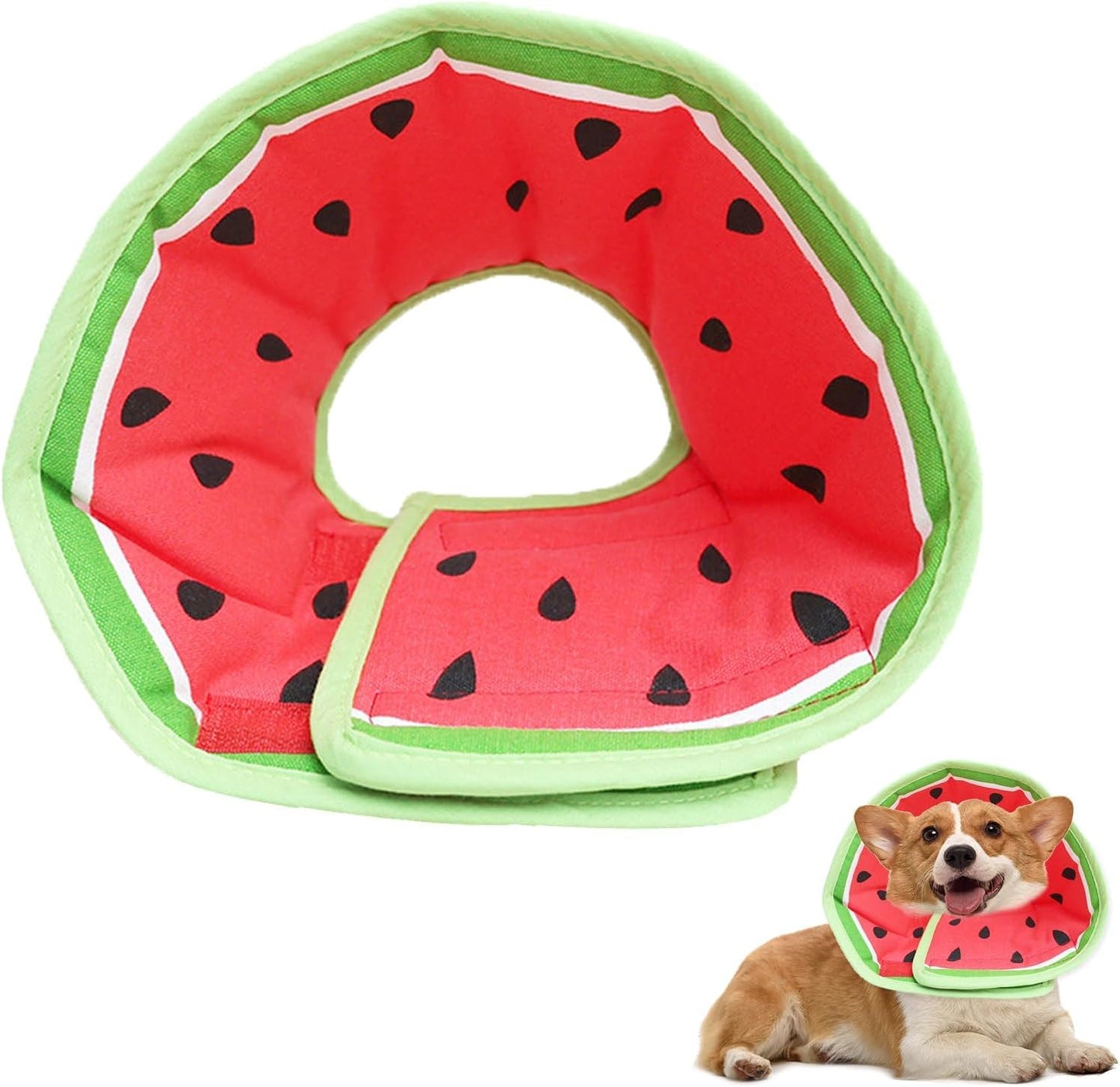 Soft Dog Cone Collar for Dogs After Surgery, Adjustable Dog Recovery Cone Collar for Medium Small Puppy Dogs and Cats to Stop Licking (Strawberry XL) - Image 9