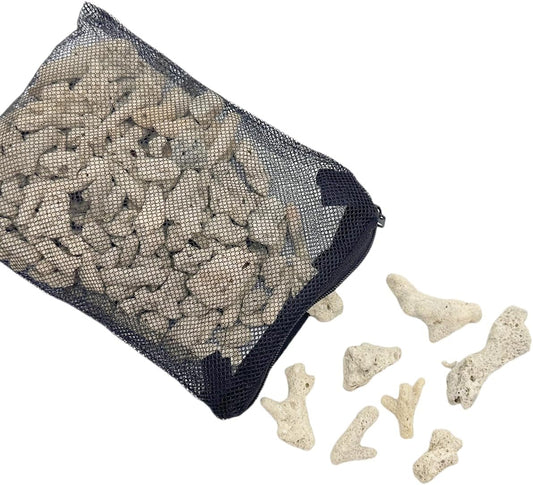 Lighibeuty crushed coral aquarium filter media front view for biological filtration
