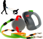 Wigzi 2025 Enhanced Edition Dual Dog Retractable Leash front view