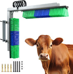 Livestock Scratch Brush With Spring Iron HolderAnimal Back Scratching Brush Including 4pcs goat brushes, 4 stands and accessories For Cow,Cattle,Sheep, Horses,PigsMassage Grooming ToolYellow - Image 9