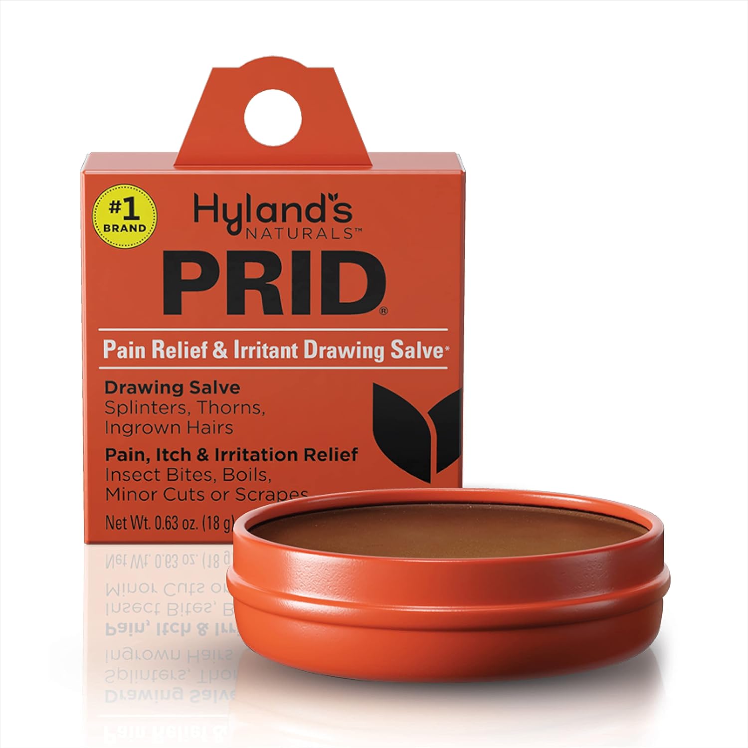 Hyland's Naturals PRID Drawing Salve front view of the packaging box