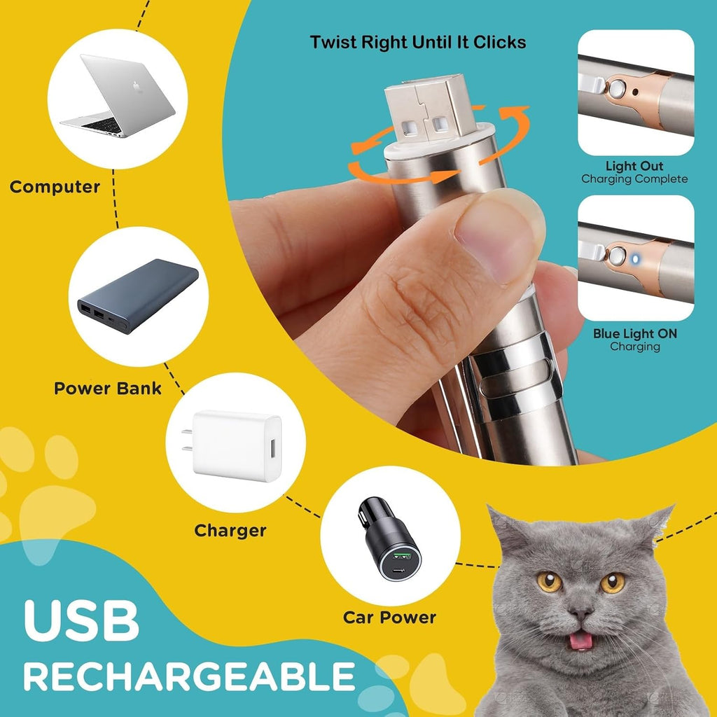 Koackl multi-function pet toy being held to demonstrate its compact thirty gram lightweight design.