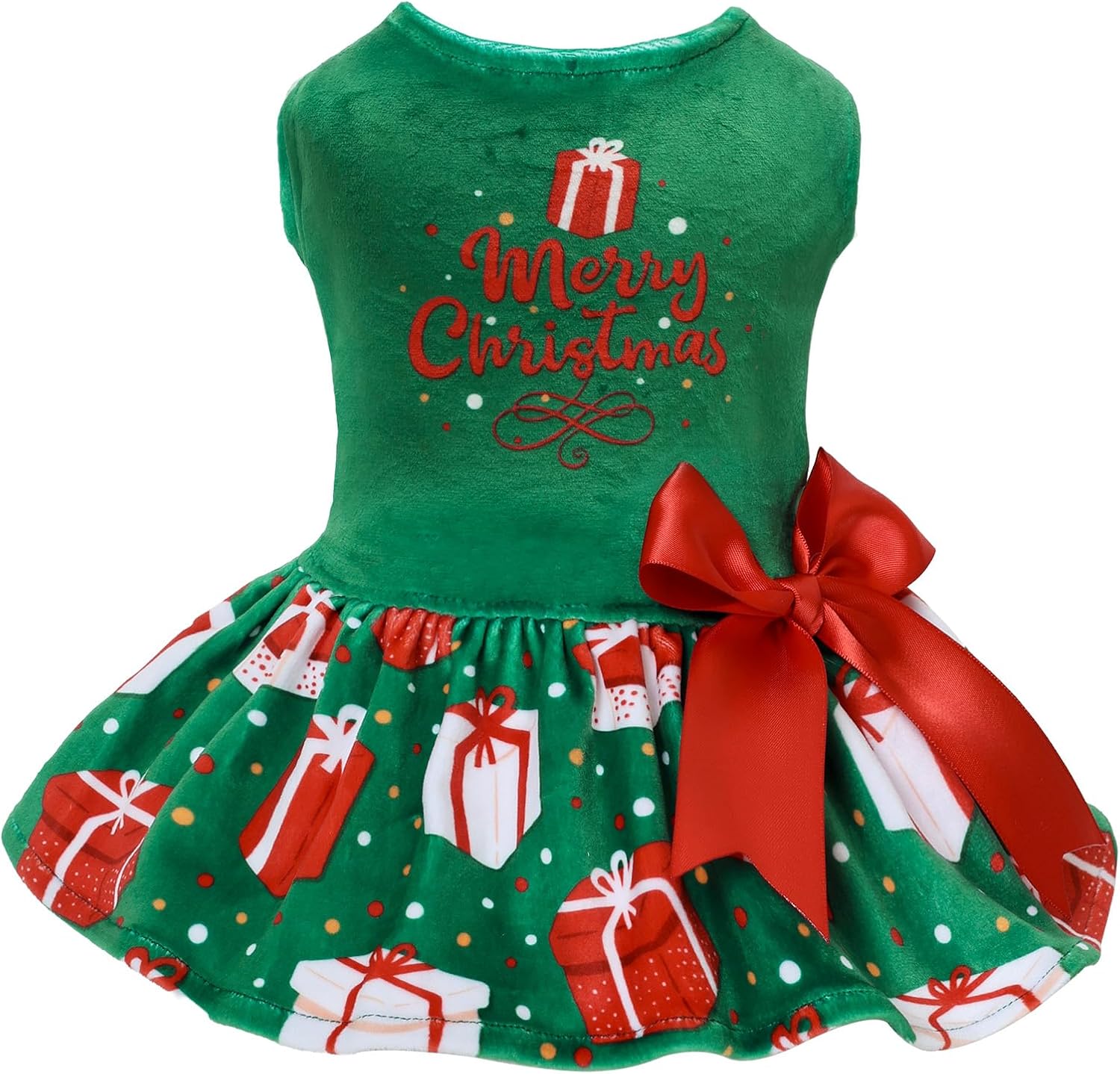 CuteBone Velvet Dog Dresses for Small Dogs, Stylish & Soft Fabric, Comfortable Fit for Everyday Wear, Perfect for Special Occasions NCVA11S - Image 10