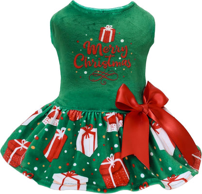 CuteBone Velvet Dog Dresses for Small Dogs, Stylish & Soft Fabric, Comfortable Fit for Everyday Wear, Perfect for Special Occasions NCVA11S - Image 10