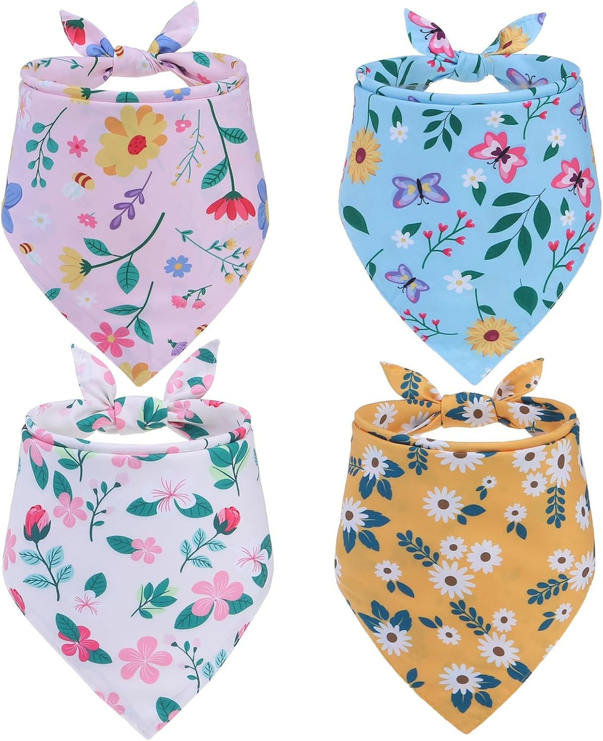 EXPAWLORER Dog Cooling Bandana Set - 4 Pack Hawaiian Dog Bandanas, Pet Summer Essentials Chill Cool Out Triangle Scarf Handkerchief Bib with Cute Fruits Pattern for Small Medium Large Dogs, Large - Image 13