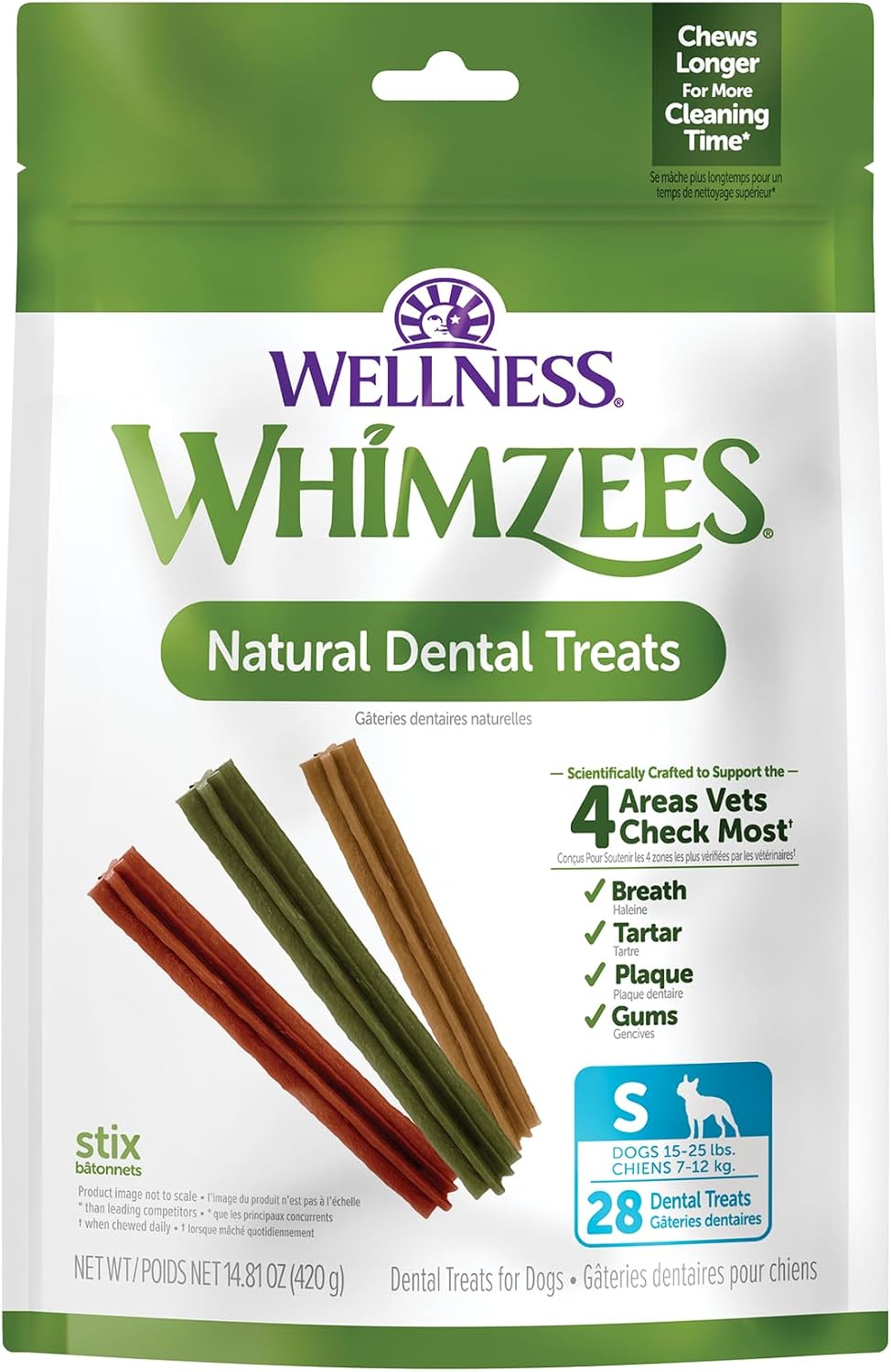 Wellness WHIMZEES Fall Natural Dog Dental Treat, Autumn Halloween Chews, Freshens Breath, Small Size, 6.3 oz Bag, 12 Count - Image 13