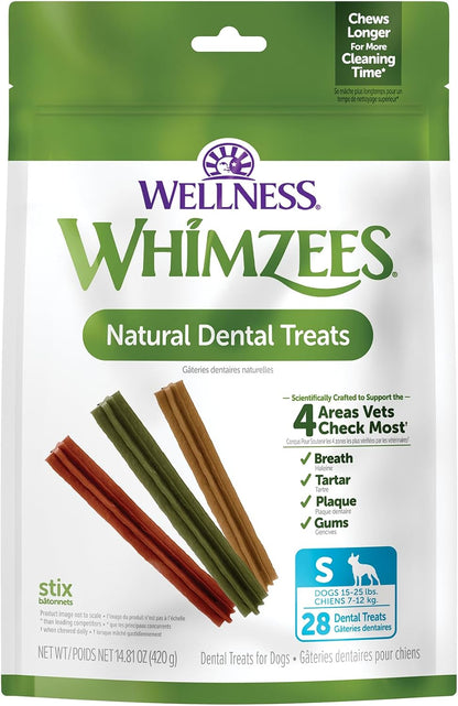 Wellness WHIMZEES Fall Natural Dog Dental Treat, Autumn Halloween Chews, Freshens Breath, Small Size, 6.3 oz Bag, 12 Count - Image 13