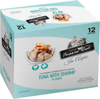 High protein grain free wet cat food pouch by Fussie Cat for adult feline skin and coat health