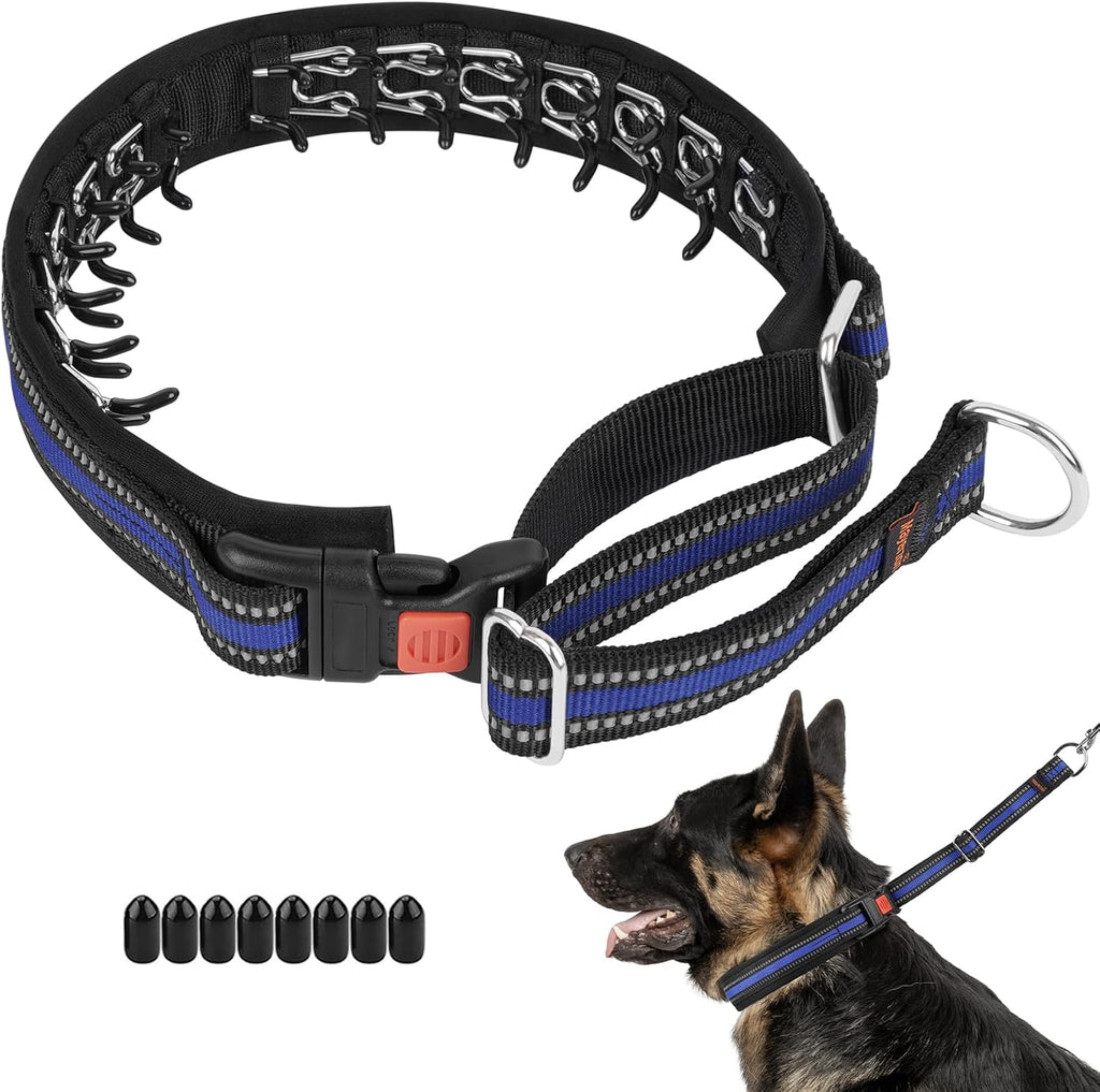 Mayerzon Martingale No Pull Collar for Medium Large Dogs German Shepherd Doberman Pitbull, Patented Anti Pull Correction Dog Collar for Safety Walking Training, Reflective, Adjustable(M/L, Army Green) - Image 8