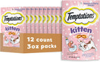 Temptations Kitten Treats Classic Crunchy and Soft Cat Treats Variety Pack, 6.3 oz. Pouches (Pack of 4) - Image 13