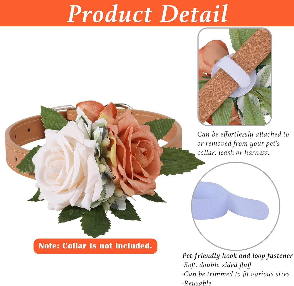Pawlarispets floral dog collar attachment adjustable strap detail photo