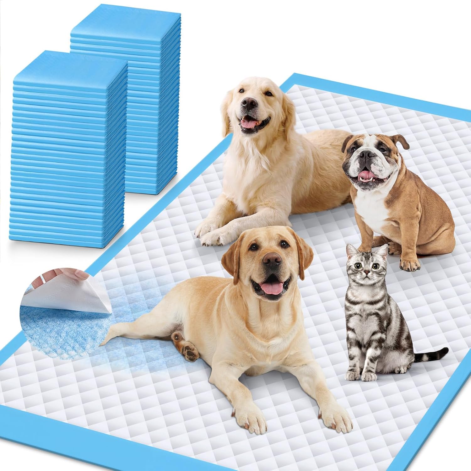 Iweepet Enormous Dog Training Potty Pads front view packaging