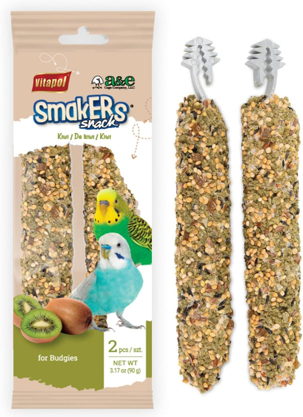 Healthy fruit and egg flavored bird snack sticks for parakeets