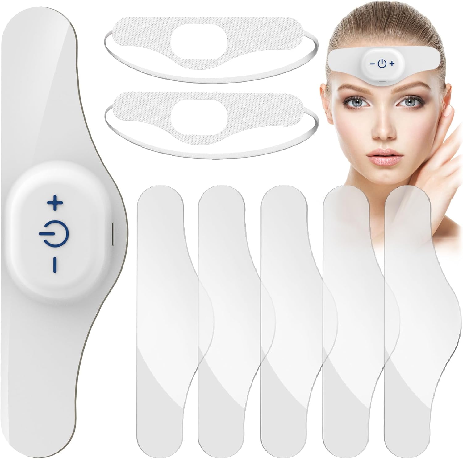 Jichamoxy electric headache migraine relief TENS massager front view