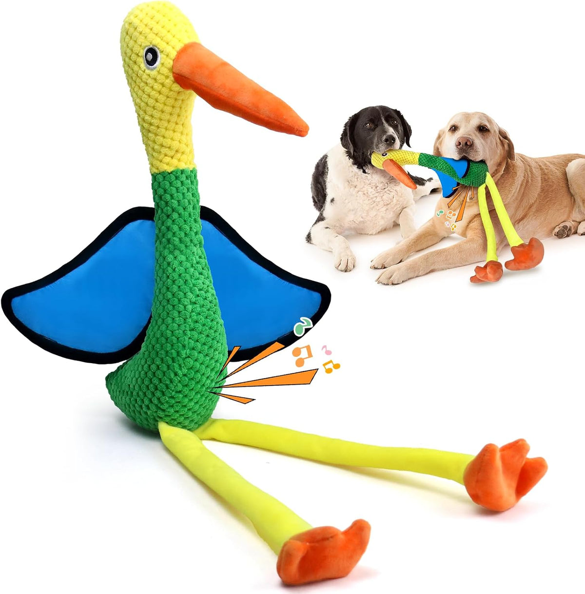 Fuufome Squeaky Plush Dog Toys, Soft Fabric Toys for Puppy, Small and Medium Dogs, Interactive Daily Companionship Training Reward Birthday Gift - Image 13