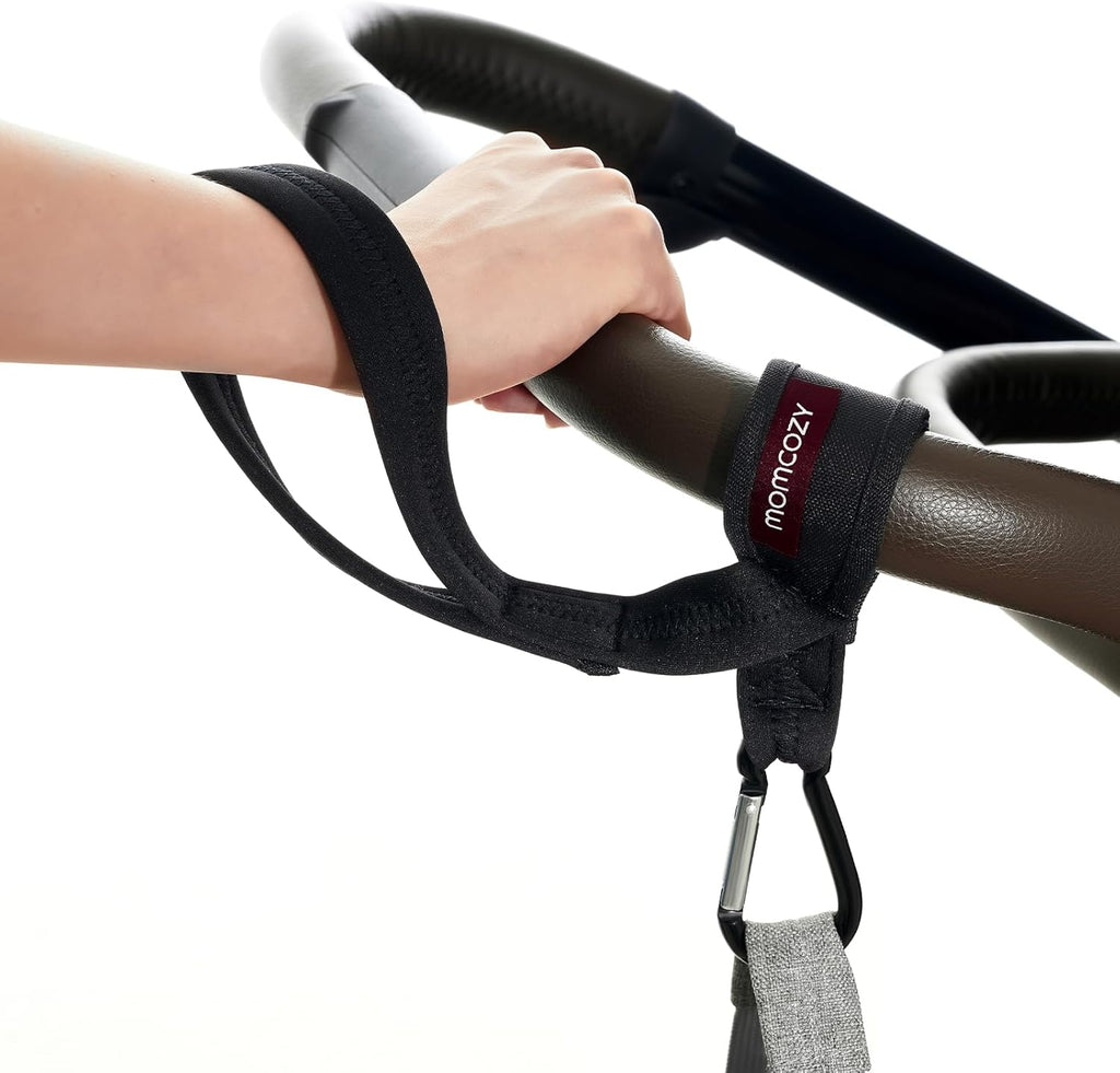 Momcozy Handle Strap for Baby Stroller front view safety leash