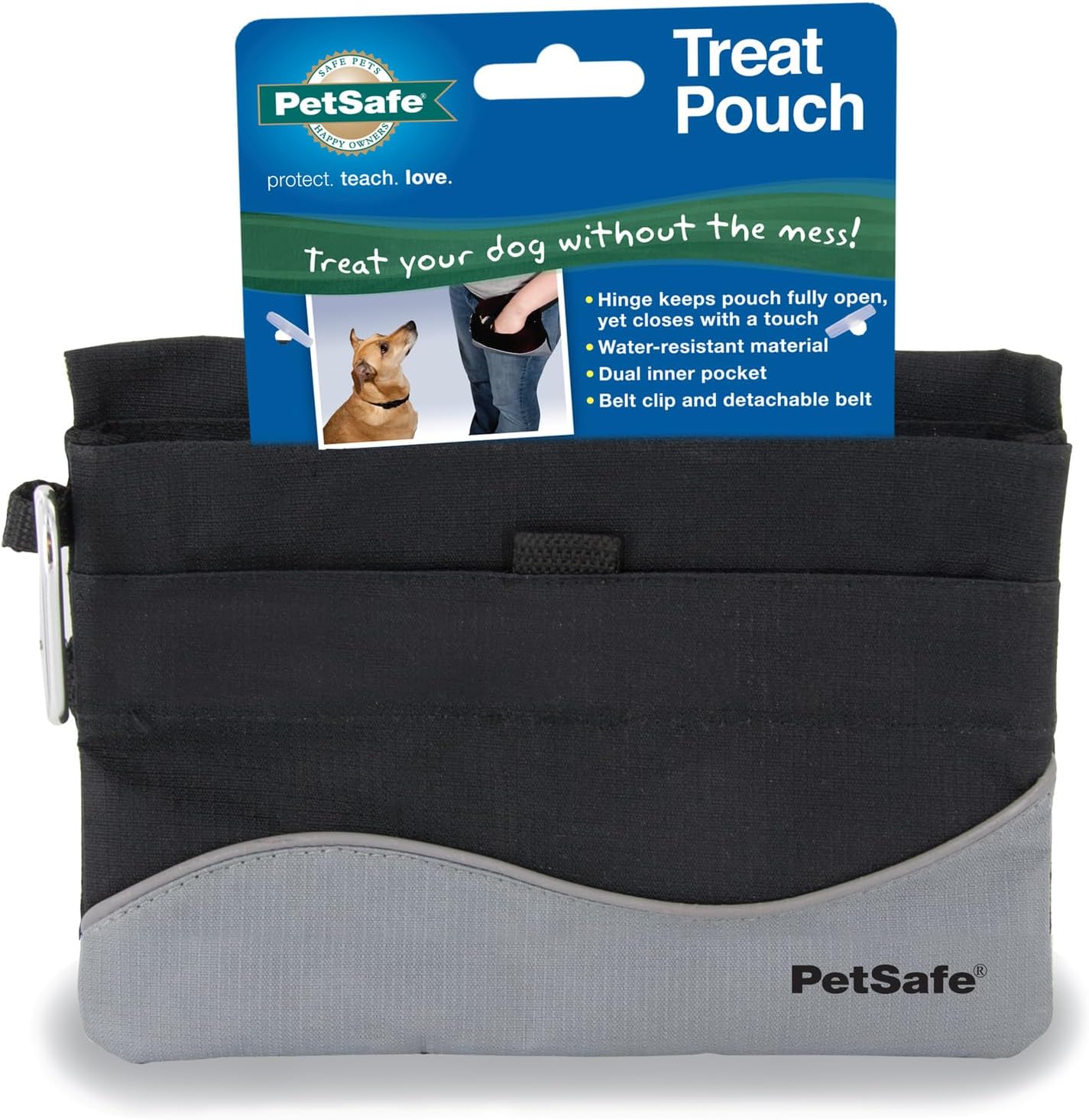 PetSafe Treat Pouch Sport worn during dog training