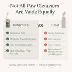 Dandylion Clean Paws foaming cleanser 5 fluid ounces bottle