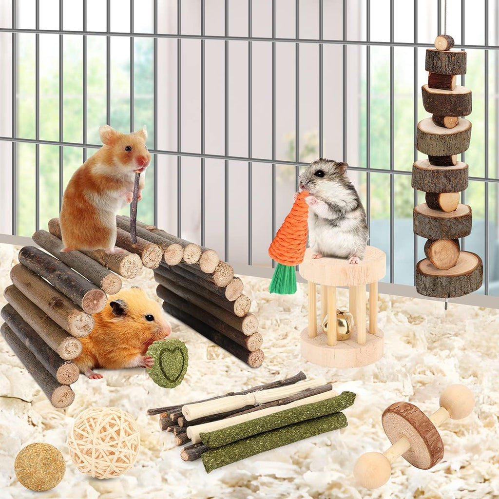 YIXUND small animal 12 piece toy pack layout