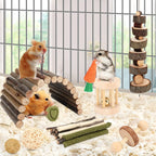 YIXUND small animal 12 piece toy pack layout