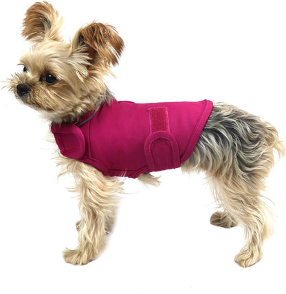 Comfort Dog Anxiety Relief Coat, Dog Anxiety Calming Vest Wrap for Thunderstorm,Travel,4th of July Fireworks,Vet Visits,Separation Anxiety Relief for Dogs (S, Rose) - Image 12