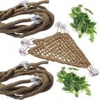 PIVBY 4 PCS Bearded Dragon Hammock, Bearded Dragon Tank Accessories, Flexible Reptile Jungle Vines Terrarium Decor for Chameleon, Lizards, Crested Geckos, Snakes, Lguana, Amphibian Reptiles Habitats - Image 9