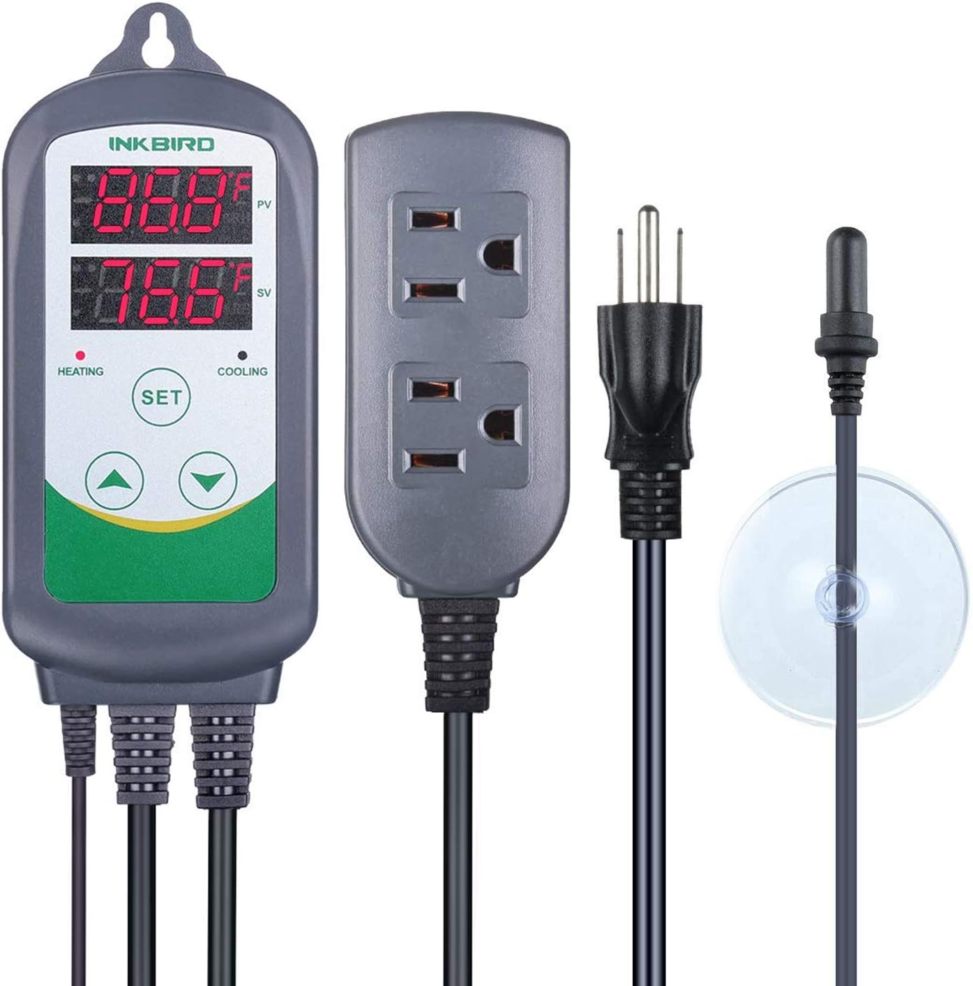 Submersible corrosion resistant temperature probe for aquarium