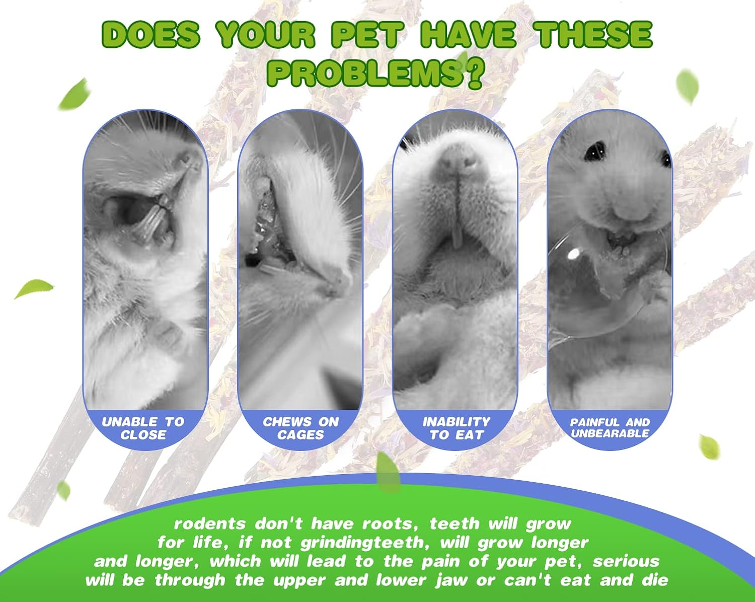 Abizoo small pet teething treats showcasing individual vacuum sealed packs for freshness.