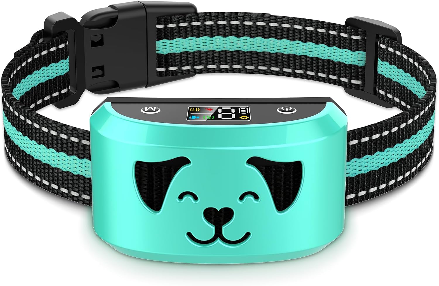 Dog Bark Collar for Medium Large Dogs, Automatic Bark Device with Rechargeable Barking Collar with 8 Adjustable Sensitivity, 4 Training Modes Adjustable Anti Barking for Large Dogs 15-120lbs, Gold - Image 10