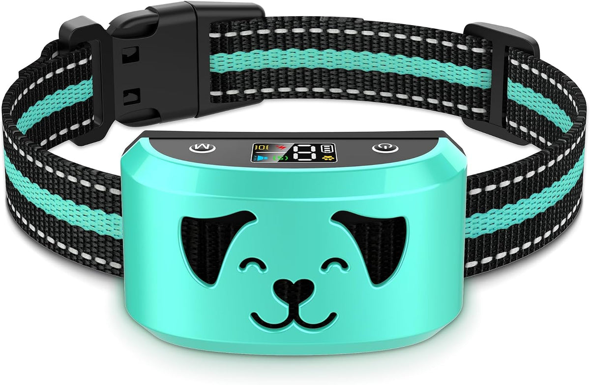 Dog Bark Collar for Medium Large Dogs, Automatic Bark Device with Rechargeable Barking Collar with 8 Adjustable Sensitivity, 4 Training Modes Adjustable Anti Barking for Large Dogs 15-120lbs, Gold - Image 10