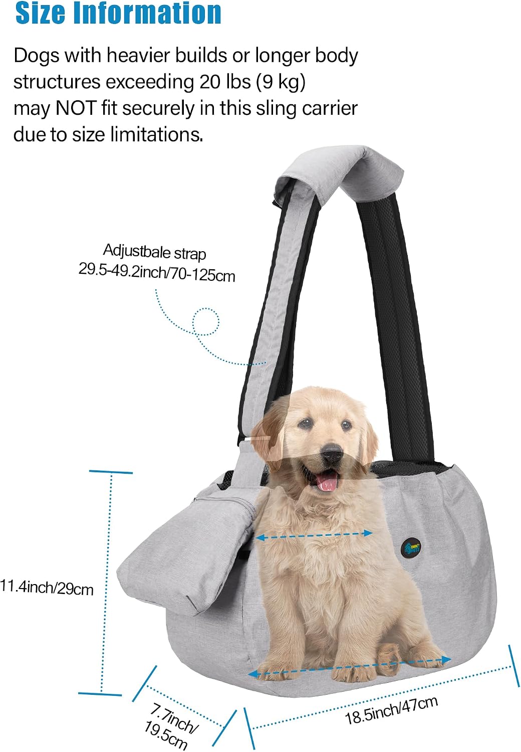 Folded Ownpets pet carrier showing compact storage capability