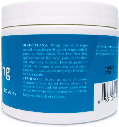 Maxi Guard veterinary strength neutralized zinc oral wipes for dogs and cats