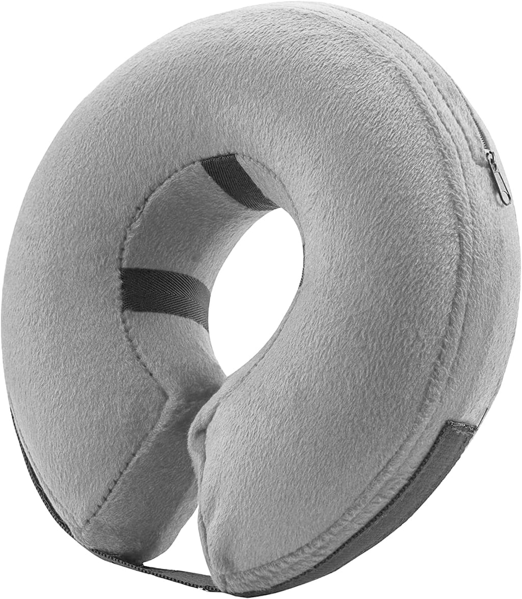 BENCMATE Inflatable Dog Cone Collar Alternative, Soft Dog Cone for Small Medium Large Dogs and Cats, Neck Recovery ECollar Donut Collar After Surgery (Large, Blue) - Image 13