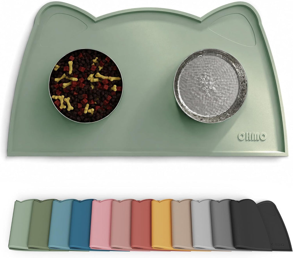 OHMO Cat Food Mat, Silicone Pet Feeding Mat, 18x9.8, Erythrinus - Image 13