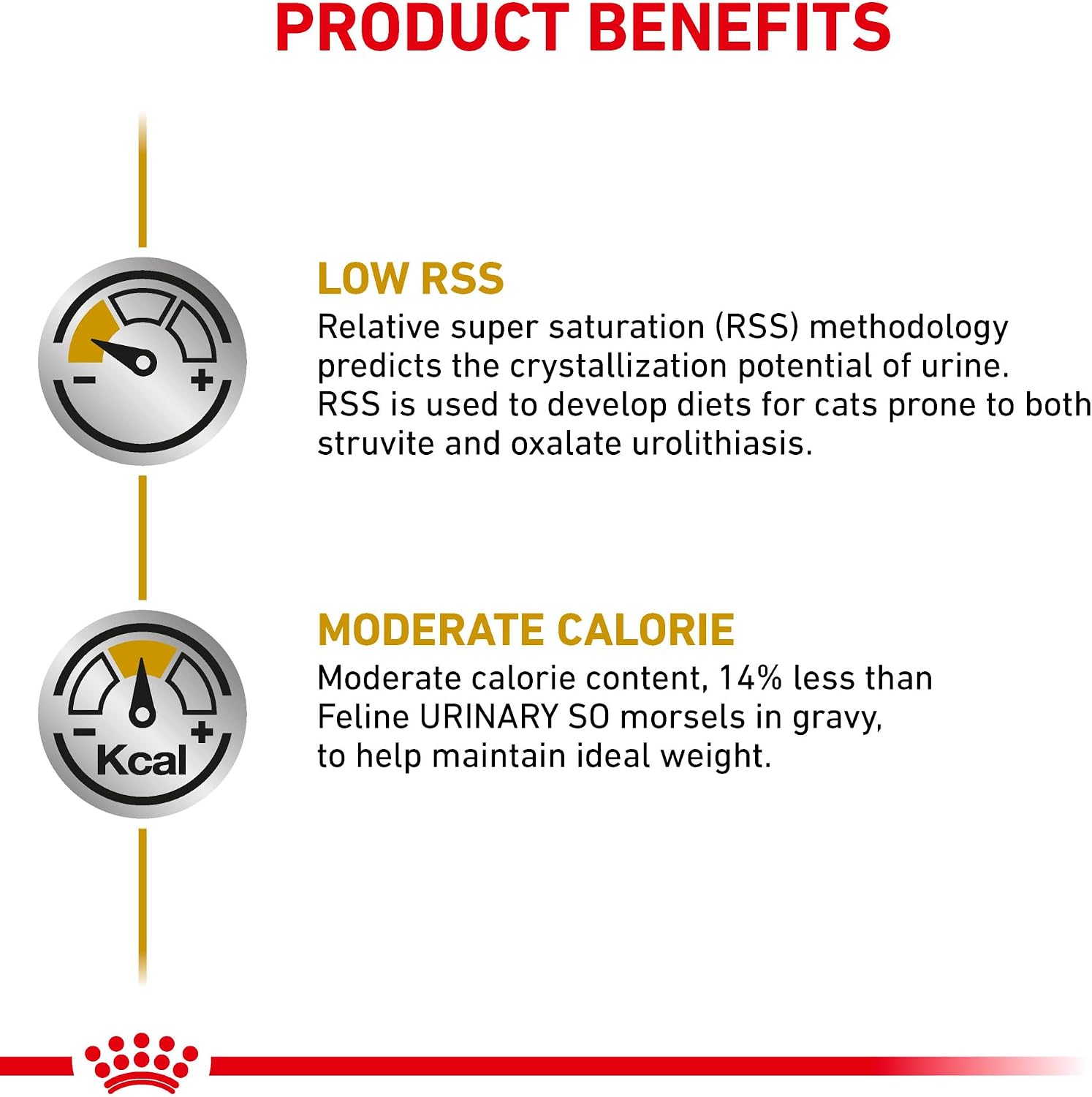 Royal Canin Veterinary Diet Feline Urinary SO wet cat food for bladder health nutrition facts panel