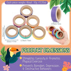 Skyygemm colorful cardboard bagel rings closeup