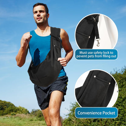 Hands-free puppy pouch carrier for small dogs