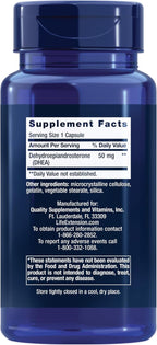 Life Extension DHEA 50 mg - Hormone Balance Supplement, Memory, Muscle Mass and Bone Density Support, Healthy Sex Drive, Gluten-Free, Non-GMO, 60 Capsules - Image 2