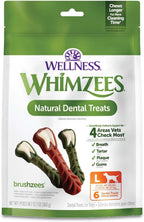 Wellness WHIMZEES Brushzees Natural Dog Dental Treat, VOHC Accepted Chews, Freshens Breath, Extra-Small Size, 4.2 oz Bag, 16 Count - Image 15