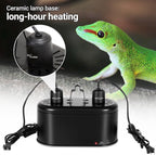 REPTI ZOO black dual dome lighting fixture angled side perspective.