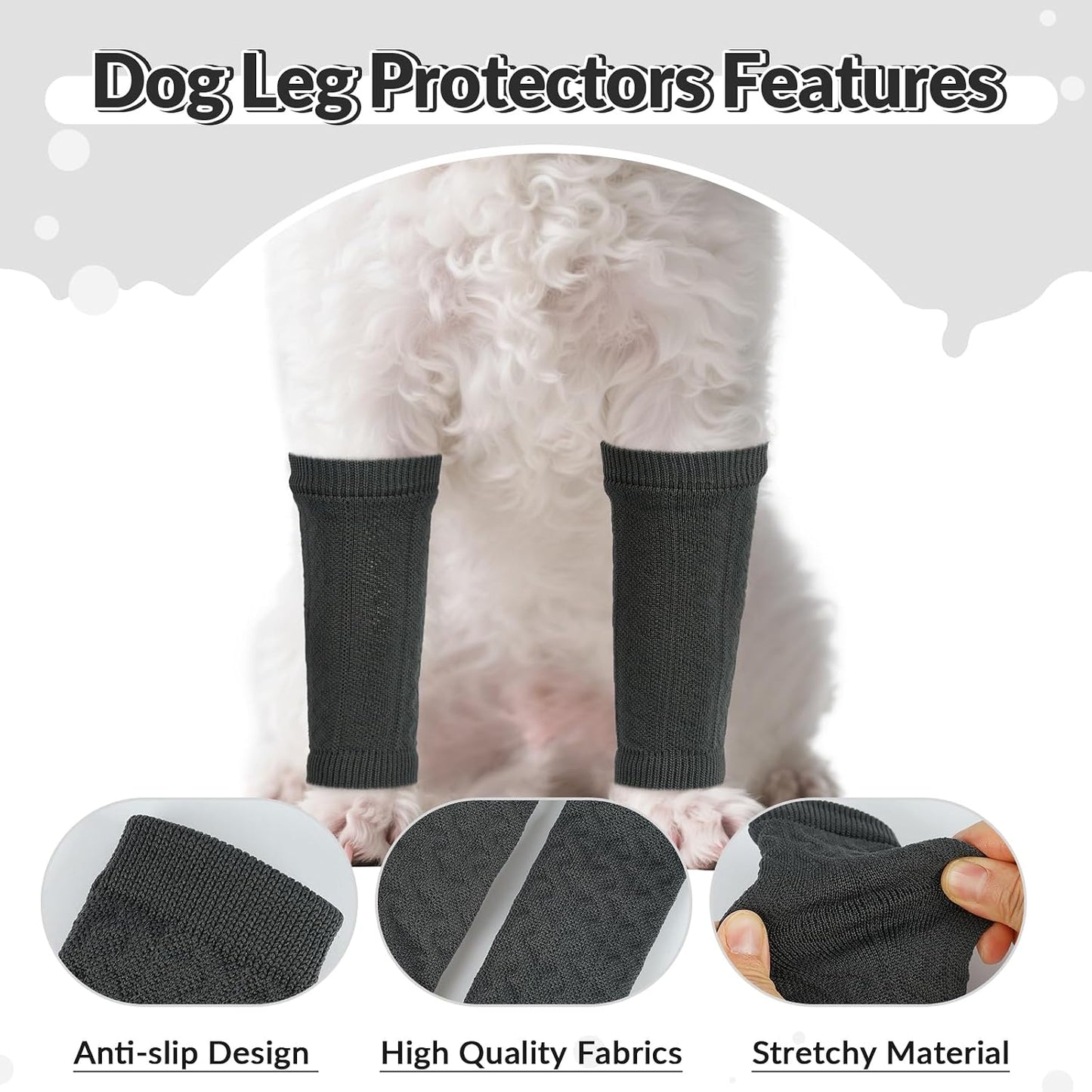 Rozkitch dog leg sleeve showing elastic knitted texture