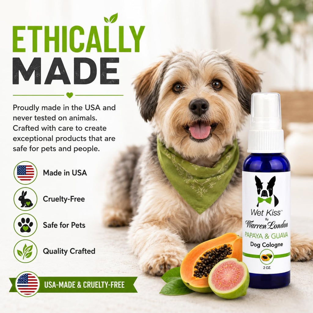 Non greasy fast acting pet refresher spray formulation details.