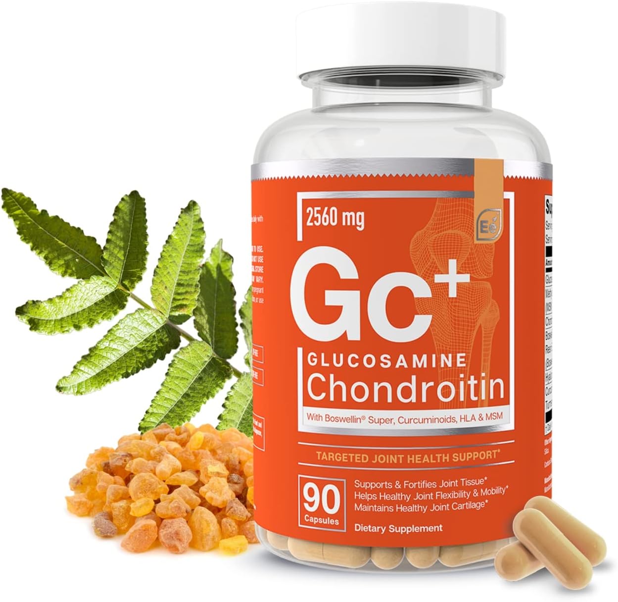 Essential Elements Glucosamine Chondroitin 90 capsules front bottle view