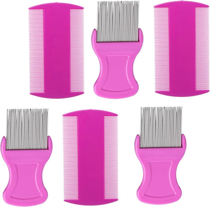 Hession comb set showing fine teeth for nits and debris removal