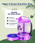 SwSun portable pet jug clear capacity volume markings side view