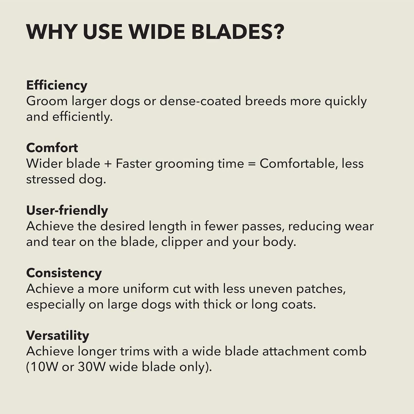 Andis 561462 ceramicEDGE Detachable Wide Blade #30W - Stainless Steel Pet Clipper Blade, XFine Cut, Professional Grooming Performance - Image 9