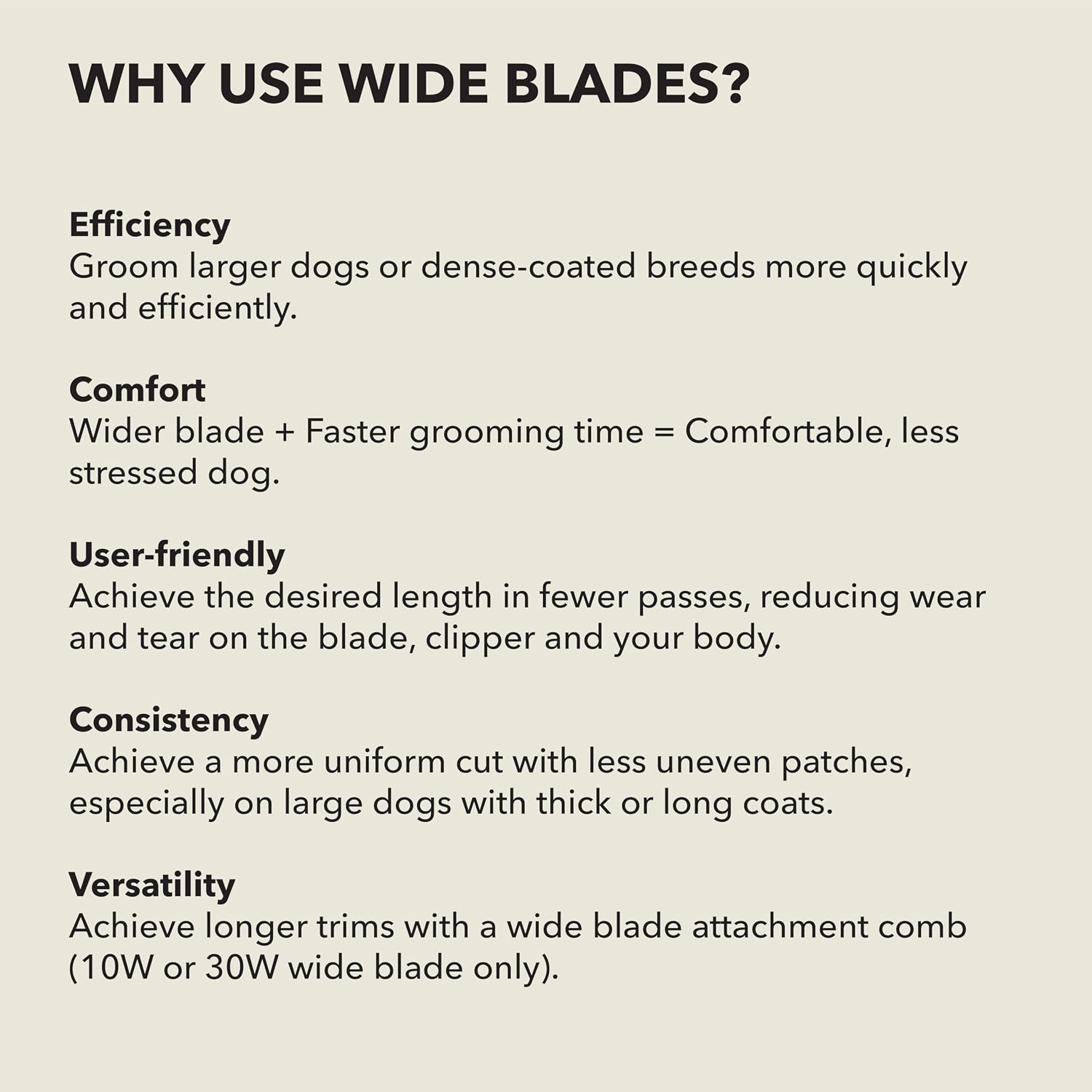Andis 561462 ceramicEDGE Detachable Wide Blade #30W - Stainless Steel Pet Clipper Blade, XFine Cut, Professional Grooming Performance - Image 9